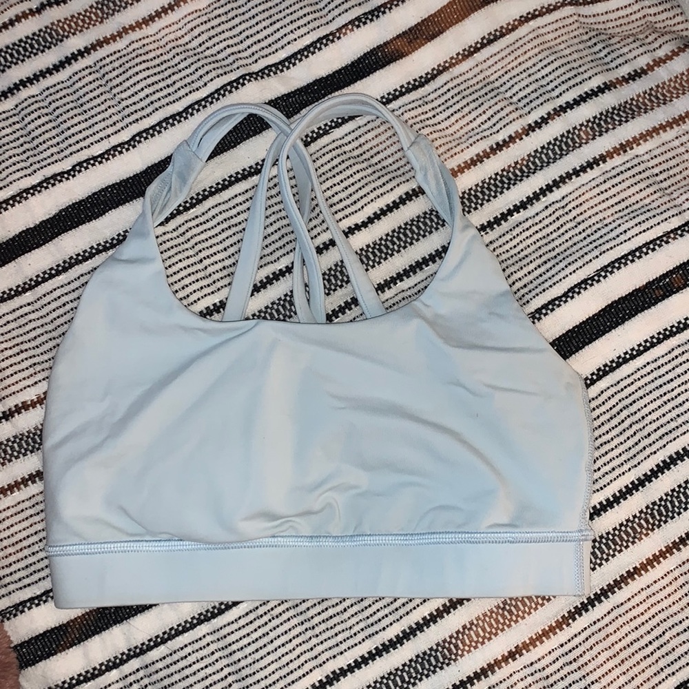 Lululemon energy bra size 4 in light blue